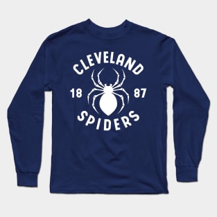 CLEVELAND SPIDERS white Long Sleeve T-Shirt